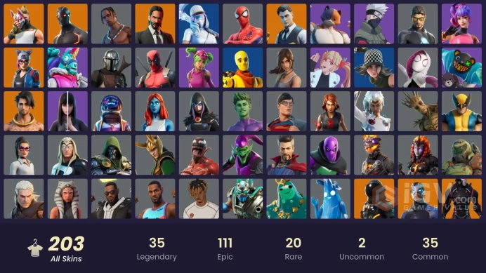 [NIN/PC] 202 SKINS | TRAVIS SCOTT | ASTRO JACK | OMEGA (STAGE 5) | GOLD MIDAS | ROGUE AGENT | NARUTO UZUMAKI | MIKE LOWREY | 