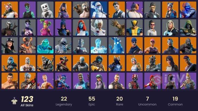 [NIN/PC] 123 SKINS | OG STW | IKONIK | GLOW | MERRY MINT AXE | GOLD MIDAS | PITCH PATROLLER | STAGE 5 - NO SHOULDER PAD | STAGE 4 - NO PONYTAIL