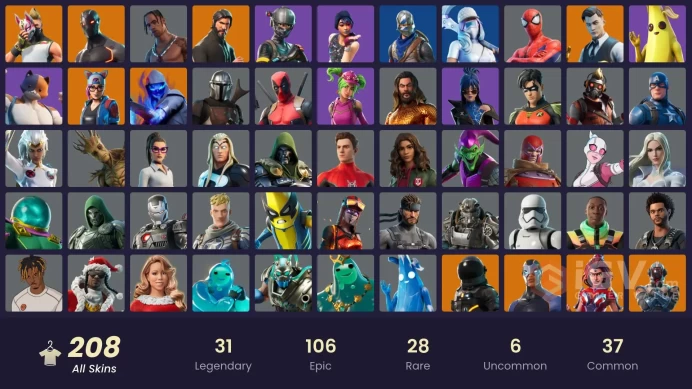 [NIN/PC] 208 SKINS | TRAVIS SCOTT | TAKE THE L | SPARKLE SPECIALIST | THE REAPER | BLUE SQUIRE | ROYALE KNIGHT | ELITE AGENT | GOLD BRUTUS 