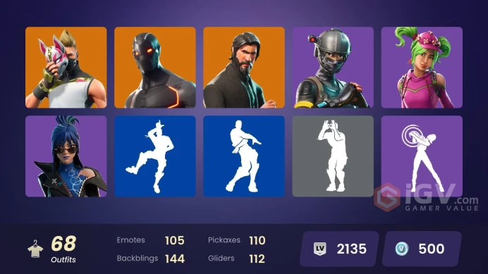 [PC/PSN/XBOX] 68 skins | Take The L | The Reaper | Elite Agent | Blue Team Leader | Rogue Agent  | Blue Striker | Reaper Axe | Verve | 500 VB