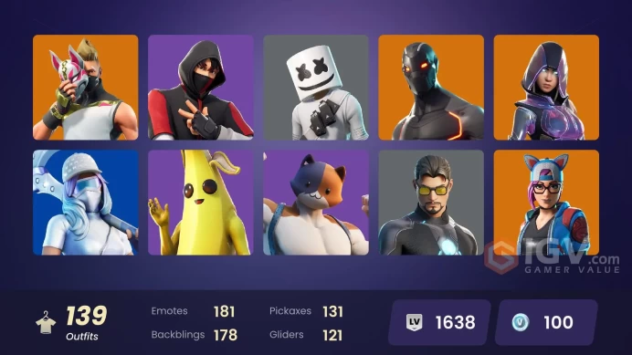 [NIN/PC] 139 SKINS | OG STW | IKONIK | GLOW | ROGUE AGENT | FIXER | STAGE 5 - NO SHOULDER PAD | STAGE 4 - NO PONYTAIL | STAGE 4 | 