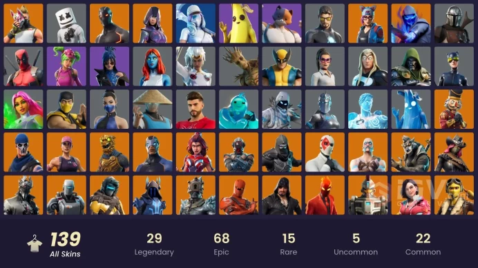 [NIN/PC] 139 SKINS | OG STW | IKONIK | GLOW | ROGUE AGENT | FIXER | STAGE 5 - NO SHOULDER PAD | STAGE 4 - NO PONYTAIL | STAGE 4 | 