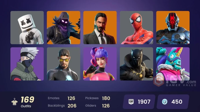 [PC/PSN/XBOX] 169 skins | Master Chief (Matte Black) | Naruto Uzumaki | Sing Along | John Wick | Out With The Old | Poki | Lara Croft| 300 VB
