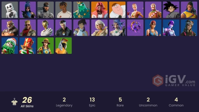 [ALL PLATFORMS]-26 Skins-Marshmello-Goku Black-FULL ACCESS-