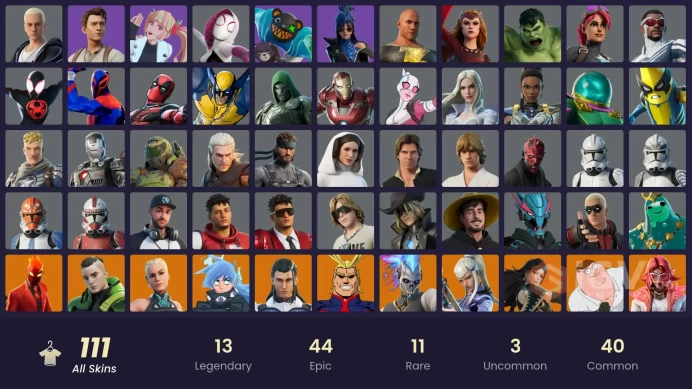 [ALL PLATFORMS]-111 Skin-All Might-Iron Man Mk 45-The Rogue LAROI-The Kid LAROI-FULL ACCESS-