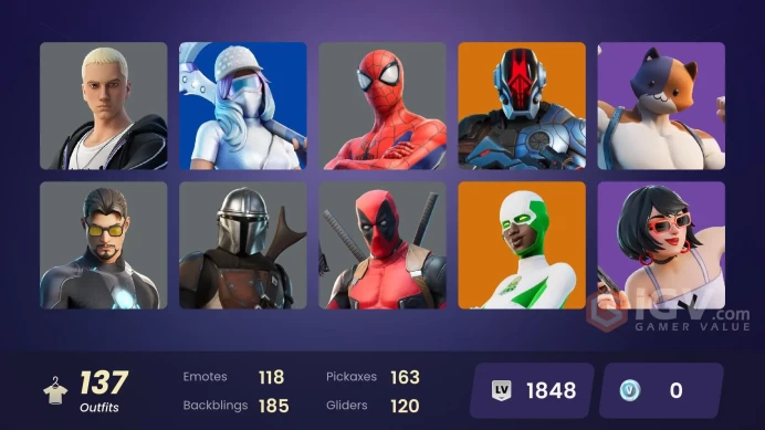 [PC/PSN/XBOX] 137 skins | Cloud Striker | Sultura |Bird Call |The Crane Kick |Warm Up | Verve | Eternal Knight | 0 VB