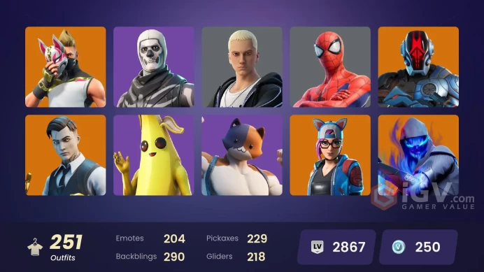 PC/PSN/XBOX | 251 skins | EMAIL CHANGEABLE | Gold Midas | Gold Brutus | Lina Scorch | Carbon Commando | Trilogy | Sultura | Cloud Striker