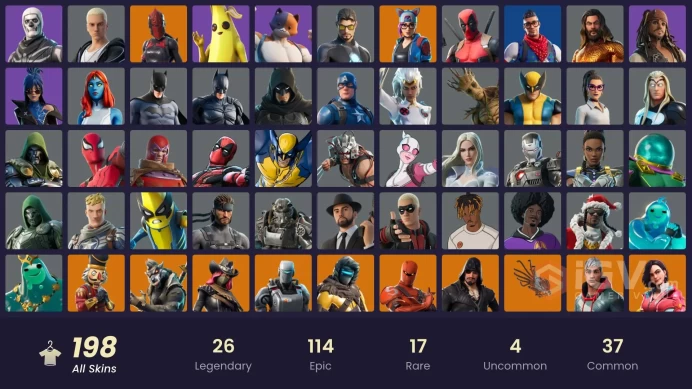 PC/PSN/XBOX | 198 skins | Trilogy | Carbon Commando | Subzero Cryptic | Point Patroller | Fixer | Blue Striker | Prodigy | Kymera | Fade