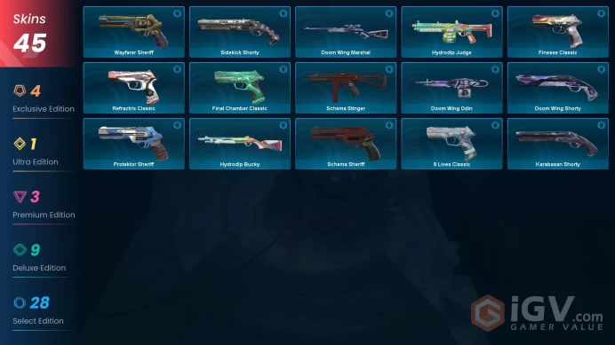 EU [ 45 TOP SKINS + 3 KNIFE ] Champions 2022 Butterfly Knife + Champions 2022 Phantom + Reaver Vandal / full acces