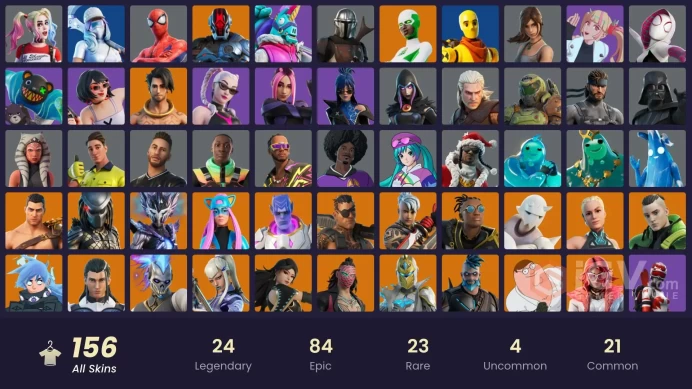 [PSN/XBOX/PC] 156 skins | Pitch Patroller | Valeria | Era | Predator | Raz | Mizuki | Ronin | Malik | Backlash | Kymera | Joey
