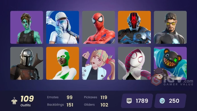 [PC/PSN/XBOX] 109 skins | Subzero Cryptic | Cloud Striker | Sultura | Fixer | Kymera | Snap | Valeria | 150 VB
