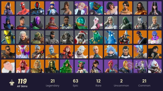 [PSN/PC] 119 skins | Glow | Neo Versa | Tart Tycoon | Valeria | Era | The Cube Queen | Raz | Ronin | Kymera | The Imagined | Joey