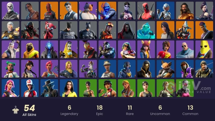 [PSN/XBOX/PC] 54 skins | Travis Scott | Gold Meowscles | Gold TNTina | OG Paradigma | Gold Midas | Gold Brutus | Red Knight | Fusion | Fade