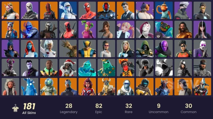 [PSN/XBOX/PC] 181 skins | Gold Meowscles | Gold Brutus | Gold Midas | Subzero Cryptic | Vivi Chroma | Sultura | Cloud Striker