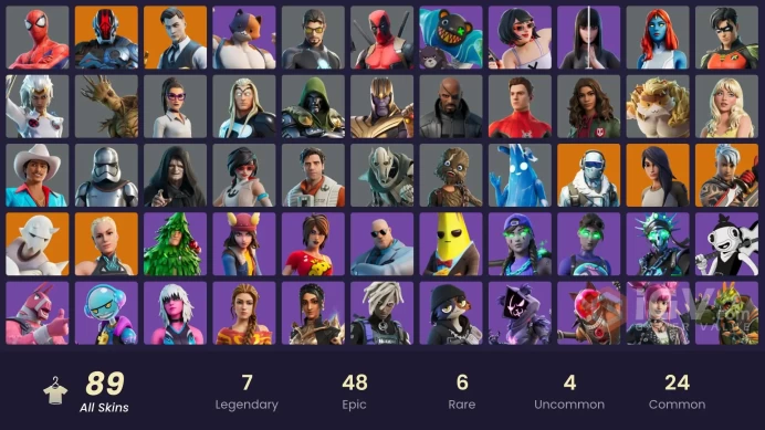 [PSN/XBOX/PC] 89 skins | Gold Midas | Frostbite | Gear Specialist Maya | The Foundation | Ronin | Snap | Paradigm (Reality-659)