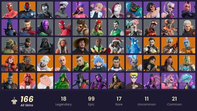 [PSN/XBOX/PC] 166 skins | Naruto Uzumaki | Sultura | Valeria | Midas Rex | Era | Ronin | Malik | The Imagined | Paradigm (Reality-659) | Twyn