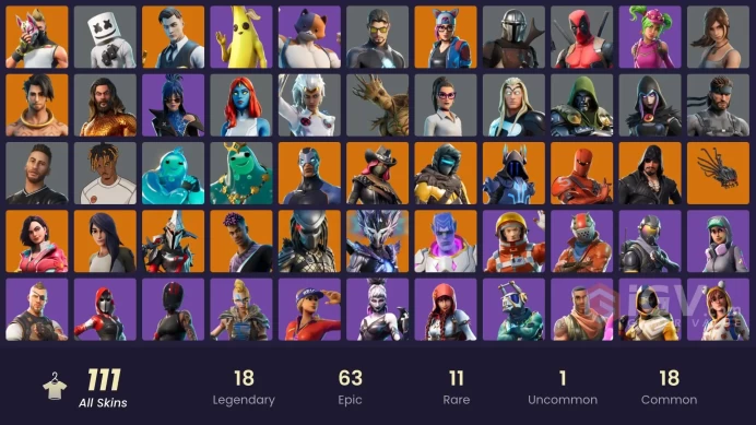 [PSN/XBOX/PC] 111 skins | Gold Brutus | Gold Midas | Rogue Agent | The Ice King | Rox | Fade | Carbide | Blackheart | Gear Specialist Maya