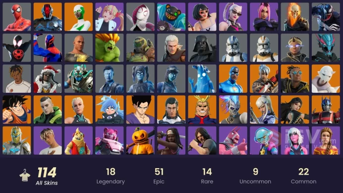 [ALL PLATFORMS]-114 Skin-Black Adam-MrBeast6000-FULL ACCESS-