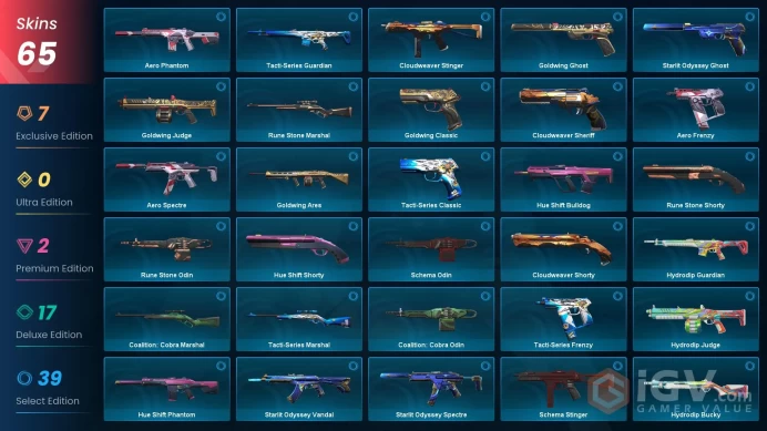 EU 64 skins 3 knifes | Kuronami Vandal | Iridian Thorn Blade | RGX 11z Pro Vandal | Hu Else | Genesis Arc | BlastX Phantom | Ion Phantom | V0101