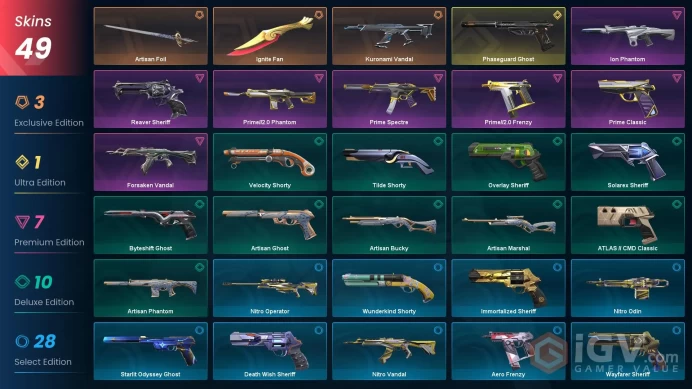 [EU/TR] %50 CHEAP VP! Kuronami Vandal | Ignite Fan | Reaver Sheriff | Forsaken Vandal | Ion phantom | Ranked Ready