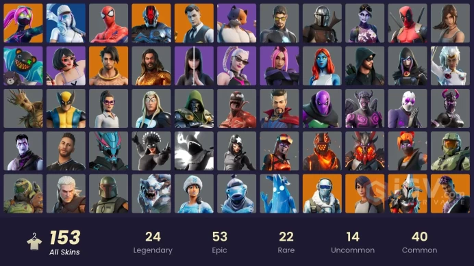 FA - [PSN/XBOX/PC] - 153 skins | Master Chief | Gold Midas | The Champion | Snap | The Imagined | Kymera | The Cube Queen | Frostbite 