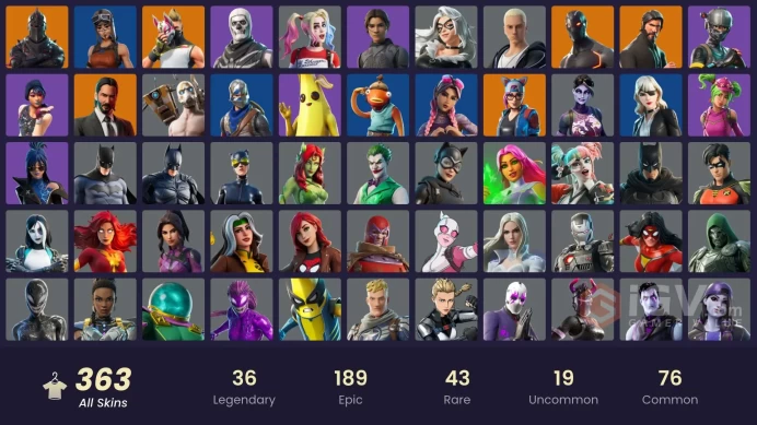334 Skins | Black Knight | The Reaper | Floss | Full access
