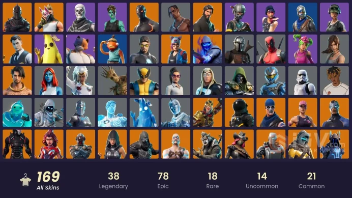 161 skins | Black Knight | Travis Scott | Full access