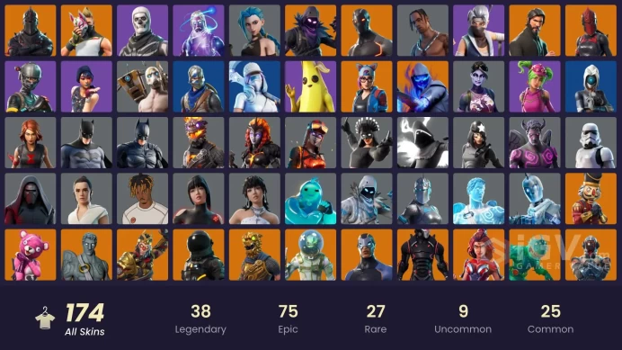152 Skins | Black Knight | Travis Scott | Galaxy + Full access