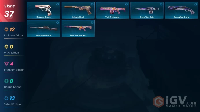 EU/TR - 15 Premium Skins-VCT 2025 Karambit-Arcane Vandal-CYRAX Fanblade-VALORANT GO! Vol. 1 Knife-Kuronami no Yaiba-Byteshift Knife/ Full Access