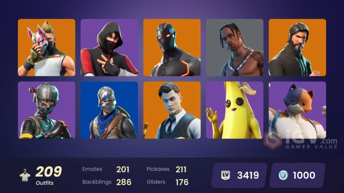 192 Skins | IKONIK | Travis Scott | Merry Mint Axe | FULL ACCESS