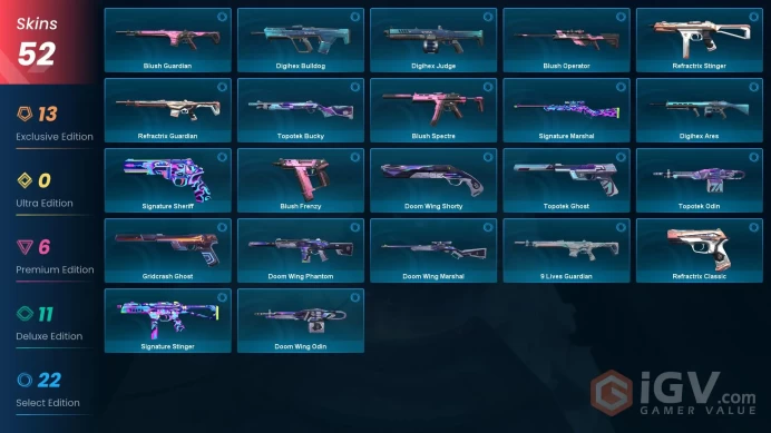 EU | 52 Skins | Full Acces | Champions 2023 Bundle + Ignite Fan | Reaver Karambit | Rgx11z Pro Firefly | Kuronami Vandal | Neo Frontier Sheriff