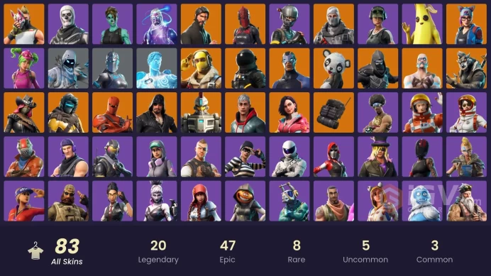 [PC/PSN/XBOX] 83 skins | Galaxy | The Reaper | Elite Agent | Sub Commander | Havoc | Rogue Agent | Trailblazer | Take The L |	y665
