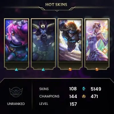 HIGH SKIN-CHAMP UNRANKED HANDMADE- FRESH FOR IMPROVE YOUR SKILLS !