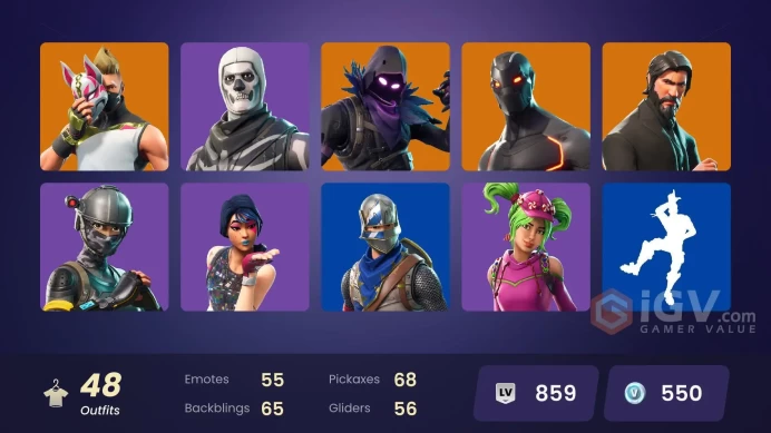 [PC/XBOX] 47 skins | OG STW | Og Skull Trooper | Sparkle Specialist | The Reaper | Blue Squire | Royale Knight | Elite Agent | 550 VB