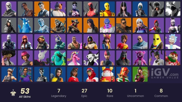 [PC/XBOX] 53 skins | Travis Scott | Gear Specialist Maya | Midas | Calamity | Kymera | Joey | Dire | Torin | Dark Bomber | Deadpool | 250 VB