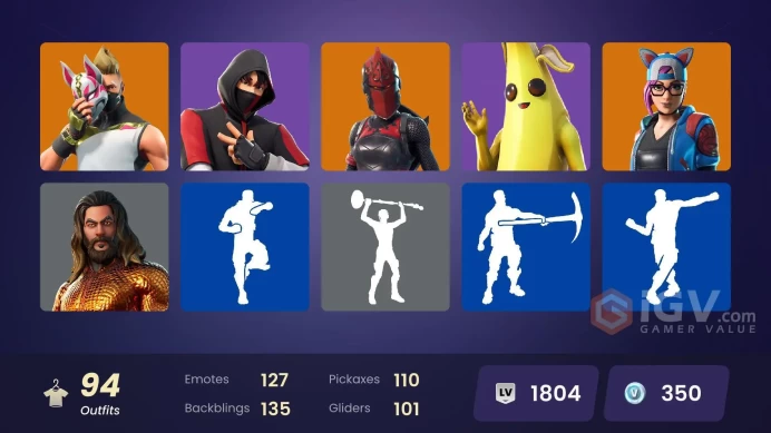 [PC/PSN/XBOX] 94 skins | IKONIK | Juke | The Ice King | Zenith | The Prisoner | Eternal Knight | Era | Galaxy Scout | Lynx | Drift | 350 VB