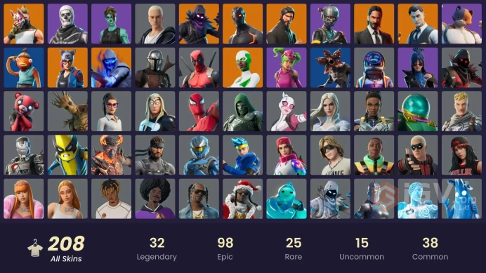 !![PC/NINTENDO] 207 skins | The Reaper | Elite Agent | Astro Jack | Omega (stage 5) | Gold Midas | John Wick | Peter Griffin 