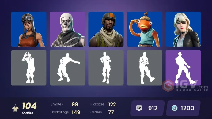 [ALL PLATFORMS]-104 Skin-Renegade Raider-Aerial Assault Trooper-Blitz Brigade-Kai Cenat-Outlaw Midas-FULL ACCESS-