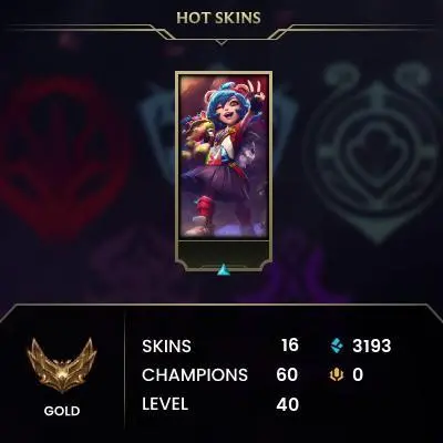 【EUW】Level 40 65 Champ/ 44 Skins Full Access High Quality Account Instant Delivery️
