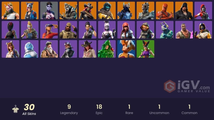 PC,PSN,XBOX 30 SKINS FA - LYNX,DRIFT,PRISONER,CALAMITY,DARK BOMBER,SUMMIT STRIKER RK1010