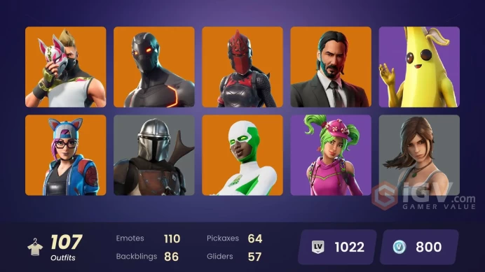 PC,PSN,XBOX 100 SKINS FA - STW - CLUTCH&GRIND - BACKLASH,ANT-MAN,BLACK WIDOW,LARA CROFT,MARIGOLD - FRESH RK1036
