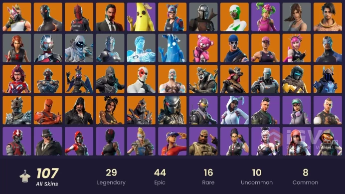 PC,PSN,XBOX 100 SKINS FA - STW - CLUTCH&GRIND - BACKLASH,ANT-MAN,BLACK WIDOW,LARA CROFT,MARIGOLD - FRESH RK1036