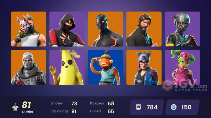 [PC/XBOX] 81 skins | IKONIK | The Reaper | Elite Agent | WORLD CUP | Sub Commander | Havoc | Rogue Agent | A.I.M. | Drift | Sentinel | 150 VB