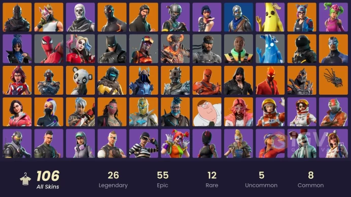 [PC/PSN] 106 skins | Black Knight | Sparkle Specialist | The Reaper | Blue Squire | Royale Knight | Elite Agent | Blue Team Leader | 400 VB