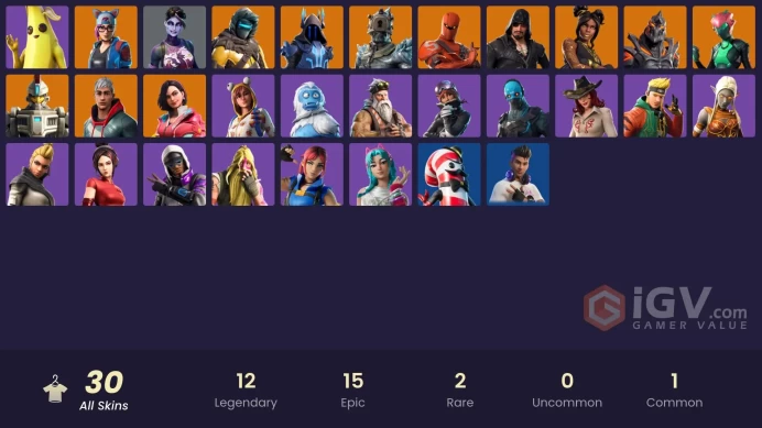 * [ALL LINKABLE] FA | 30 skins | Sentinel | Singularity | The Ice King | Zenith | Rox | The Prisoner | Ruin | Blackheart | Vendetta | Luxe