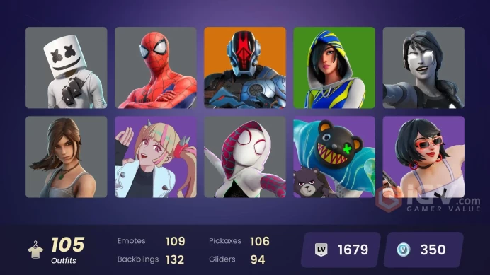 * [ALL LINKABLE] FA | 105 skins | FNCS 3:1 Champion | The Imagined | Peter Griffin | Era | Raz | Ronin | Valeria | The Foundation