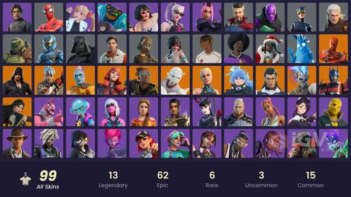 PC,PSN,XBOX 99 SKINS FA - CHANI - ERA,DARTH VADER,AGELESS,CATWOMAN,MICHELANGELO,BENDER,SPIDER MAN RK1105