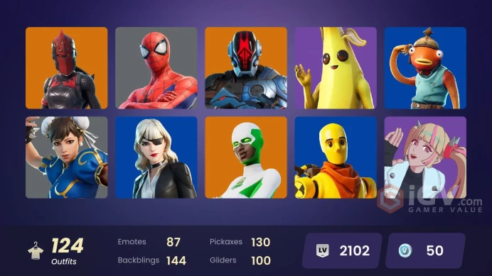 PC,PSN,XBOX 124 SKINS FA - CHUN-LI,JOLTARA,GERALT,BLACKLIGHT,PHAEDRA,CARNAGE,BACKLASH,AURA ANALYZER,KOR,GERALT,DOMINO RK1182