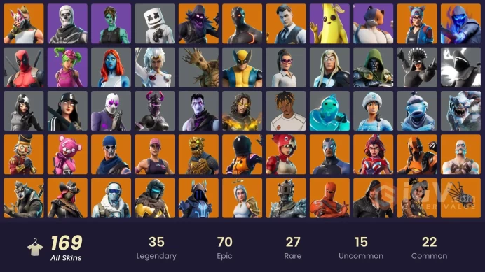 PC,PSN,XBOX 169 SKINS FA - STW - LEVIATHAN AXE - GOLD MIDAS,WOLVERINE,END ZONE,LYNX,GHOUL TROOPER,DEMI,ZADIE RK1183