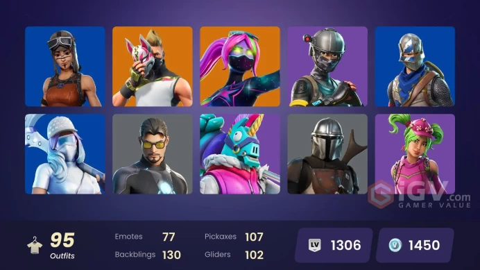 PC,PSN,XBOX 95 SKINS FA - LEVIATHAN AXE - BLUE SQUIRE - ELITE AGENT - TAKE THE L - VIVI CHROMA, RK1184